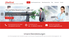 Desktop Screenshot of 2befirst.de